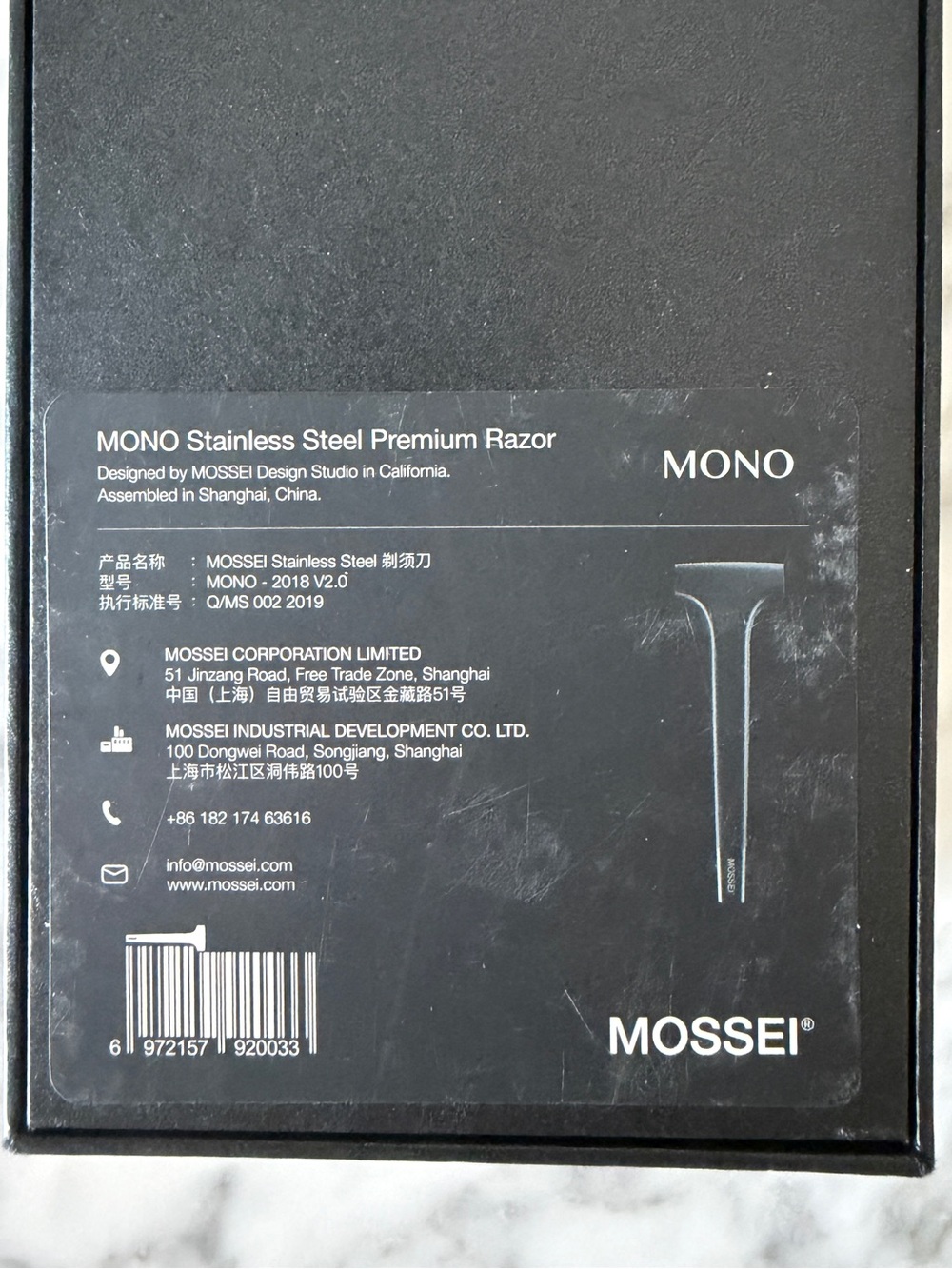 Mossei Mono Injector Safety Razor - Picture 10 of 10